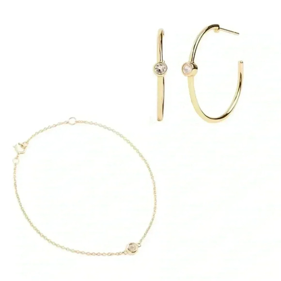Marrin Costello Mystic Hoops and Soleil Bracelet set - Picture 1 of 6